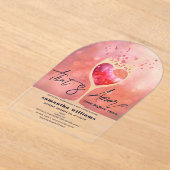 Dat is nog een Italiaanse vino voor het Vrijgezell Acryl Uitnodigingen (Laagn)