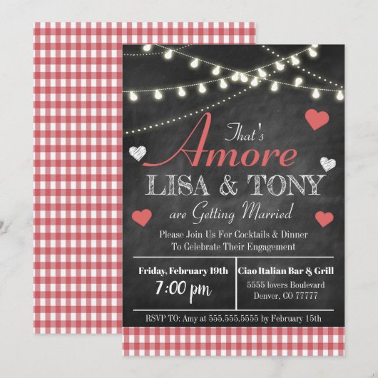 Dat is nog een uitnodiging, een trouwrepetitie kaart (Voorkant / Achterkant)