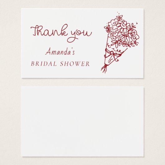 Dat is nog een Vrijgezellenfeest dank je Visitekaartje (Voorkant /achterkant)