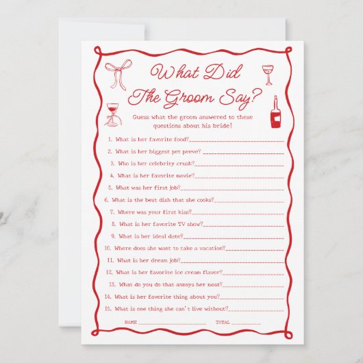 Dat is nog een Vrijgezellenfeest wat de bruidegom  Kaart (Voorkant)