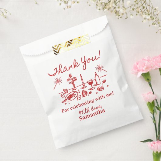 Dat is nog eens geïllustreerd Dank u Bedankzakje (Gezegeld)