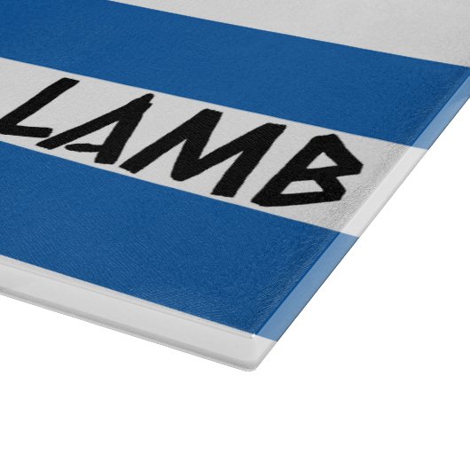 Dat is oké! I Make Lamb - Griekse vlag Griekse bru Snijplank (Hoek)