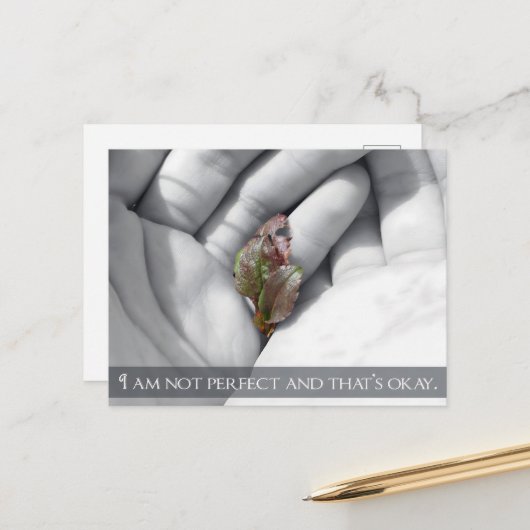 "Dat is oké" Motivatie Affirmatie Briefkaart (Voorkant / Achterkant in situ)