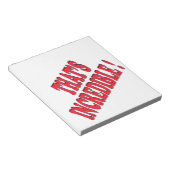 Dat is ongelooflijk notitieblok (Schuin)