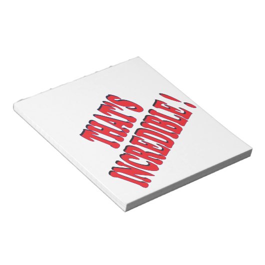 Dat is ongelooflijk notitieblok (Schuin)