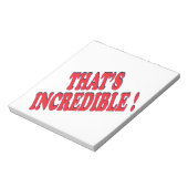 Dat is ongelooflijk notitieblok (Linkerzijde)