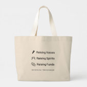 Dat is ons richtsnoer grote tote bag (Achterkant)