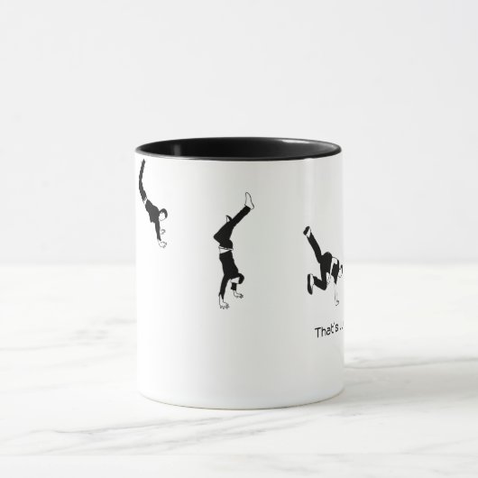 Dat is precies hoe ik moet rollen - Grappig fietse Mok (Midden)