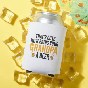 Dat is Schattig, Breng Nu Je Opa Eén Bier Lustig  Blikjeskoeler