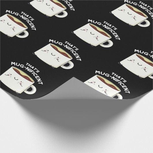 Dat is schitterende Funny Coffee Mok Pun Dark BG Cadeaupapier (Hoek)