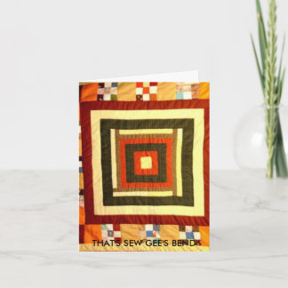 DAT IS SEW GEE'S BEND BEDANKKAART