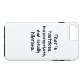 Dat is smakeloos Case-Mate iPhone case (Achterkant (Horizontaal))