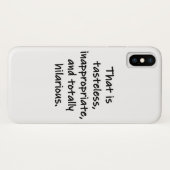 Dat is smakeloos Case-Mate iPhone case (Achterkant (horizontaal))