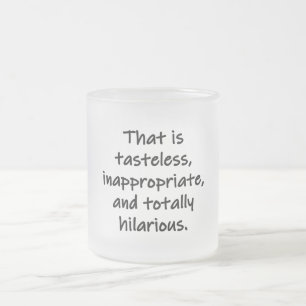 Dat is smakeloos matglas koffiemok