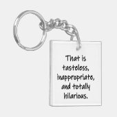 Dat is smakeloos sleutelhanger (Voorkant Links)
