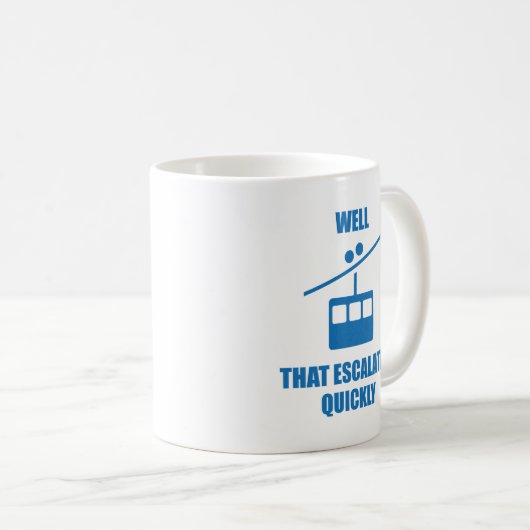 Dat is snel geëscaleerd koffiemok (Voorkant rechts)