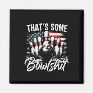 Dat is Some Bowl Vintage Grappige Usa Vlag Bowling Magneet