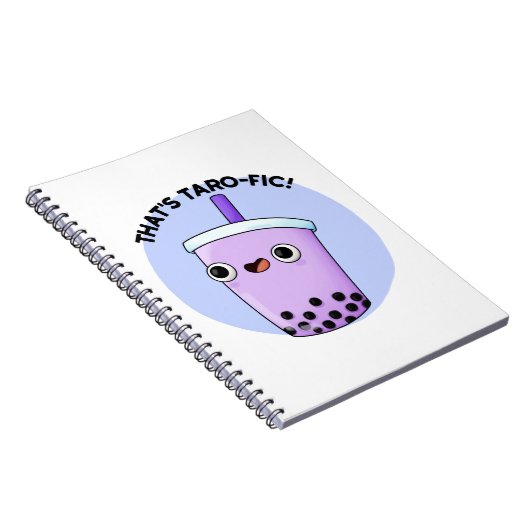 Dat is Taroffic Funny Boba Tea Pun Notitieboek (Rechterzijde)