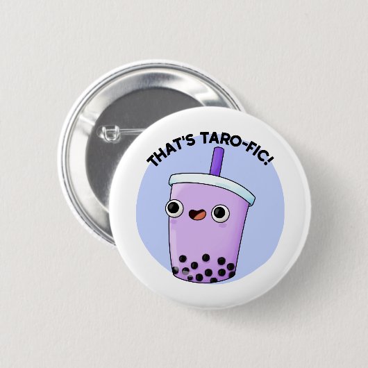 Dat is Taroffic Funny Boba Tea Pun Ronde Button 5,7 Cm (Voorkant /achterkant)