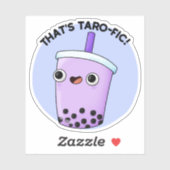 Dat is Taroffic Funny Boba Tea Pun Sticker (Vel)