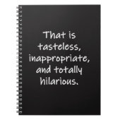 Dat is Tasteless Notitieboek (Voorkant)