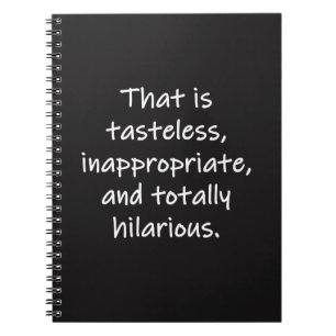 Dat is Tasteless Notitieboek