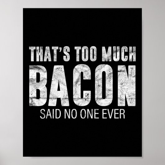 Dat is teveel Con Cadeau Bbq Kostuum Boer Varkensv Poster (Voorkant)