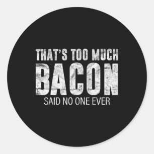 Dat is teveel Con Cadeau Bbq Kostuum Boer Varkensv Ronde Sticker