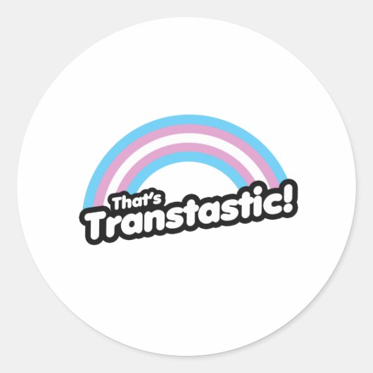 Dat is Transtastisch Ronde Sticker (Voorkant)