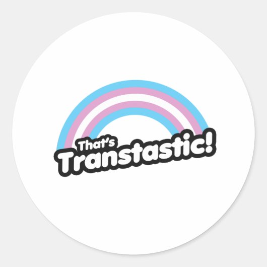 Dat is Transtastisch Ronde Sticker (Voorkant)
