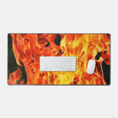 Dat is Vuur, vlammende Hot Look Desk Mat Pad (Keyboard & Muis)