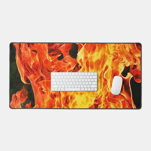 Dat is Vuur, vlammende Hot Look Desk Mat Pad (Keyboard & Muis)