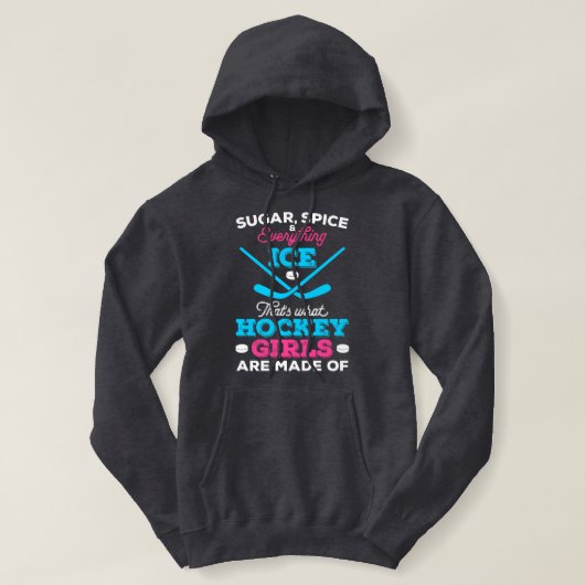 Dat is waar Hockey Meisjes van gemaakt zijn Hoodie (Design voorkant)