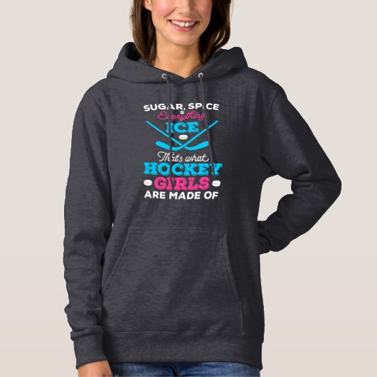 Dat is waar Hockey Meisjes van gemaakt zijn Hoodie (Voorkant)