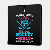 Dat is waar Hockey Meisjes van gemaakt zijn Keramisch Ornament (Links)
