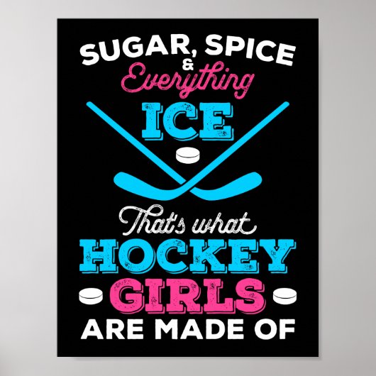 Dat is waar Hockey Meisjes van gemaakt zijn Poster (Voorkant)