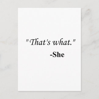 "Dat is wat..." Briefkaart