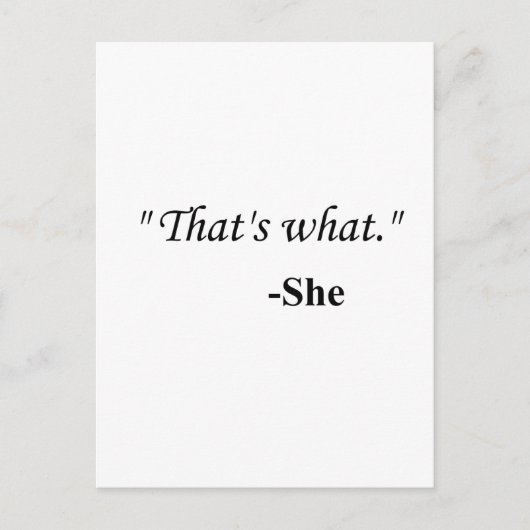 "Dat is wat..." Briefkaart (Voorkant)