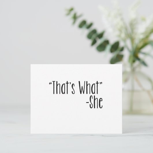 Dat is wat... briefkaart (Staand voorkant)