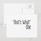 Dat is wat... briefkaart (Voorkant / Achterkant)