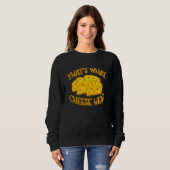 Dat is wat Cheesehead Funny Wisconsin Cheese Trui (Voorkant volledig)