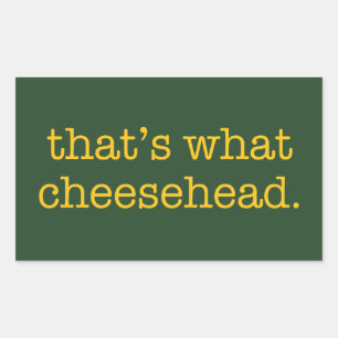 Dat is wat Cheesehead Rechthoekige Sticker
