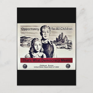 Dat is wat democratie betekent briefkaart