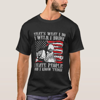 Dat is wat ik deed toen ik de Amerikaanse vlag dro T-shirt