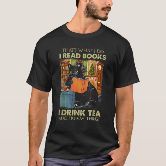 Dat is wat ik doe als ik boeken lees die ik drink  t-shirt (Voorkant)