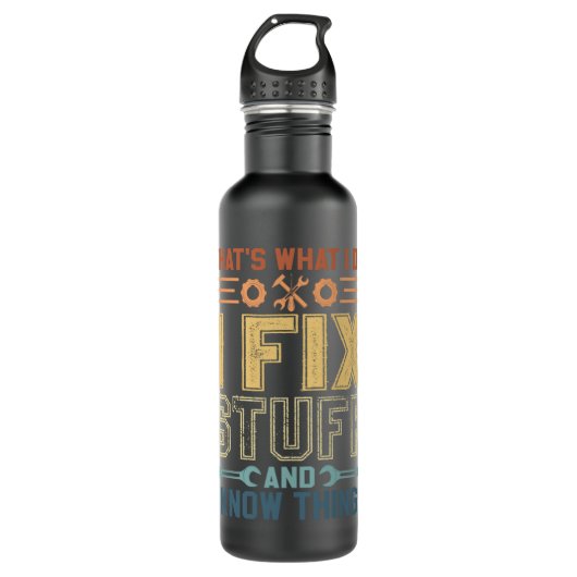 Dat is wat ik doe als ik dingen los maak en ik wee waterfles (Voorkant)