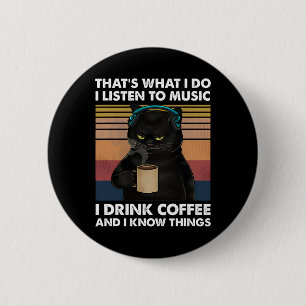 Dat is wat ik doe als ik naar muziek luister als i ronde button 5,7 cm