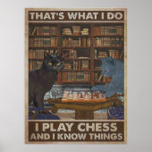 Dat is wat ik doe als ik schaak poster (Voorkant)