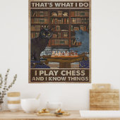 Dat is wat ik doe als ik schaak poster (Keuken)