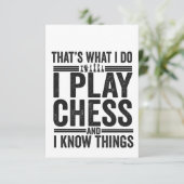 Dat is wat ik doe als ik schaak schimmeldoeken. bedankkaart (Staand voorkant)